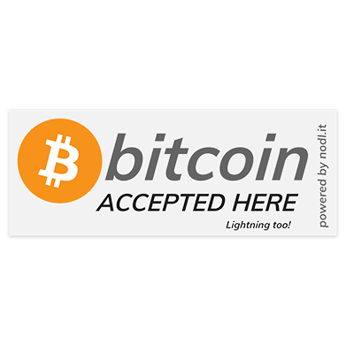 Bitcoin Merchant Decal