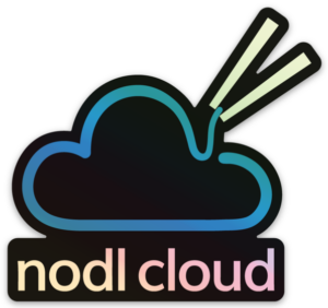 nodl cloud logo sticker